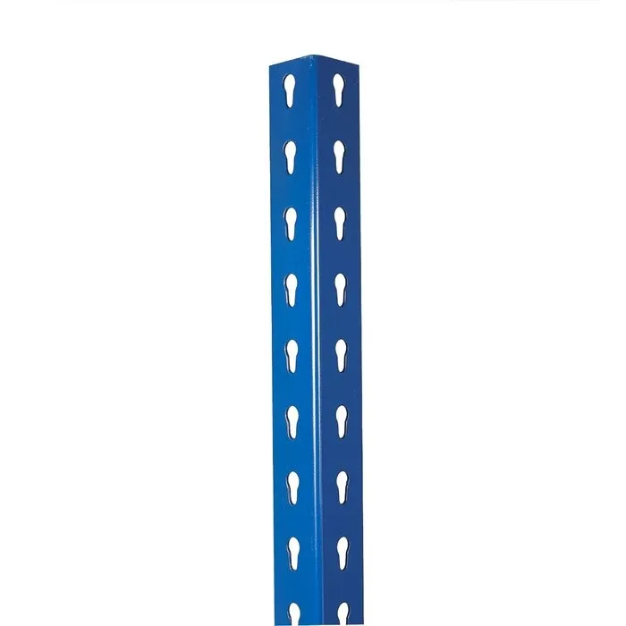 Picior pentru raft modular, metal, albastru, 2500 x 40 mm