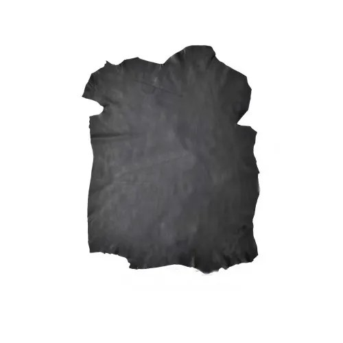 Piele naturala bovina pentru tapiterie neagra grosime 1.8 mm finisaj mat bucata intreaga aproximativ 2.26 m²