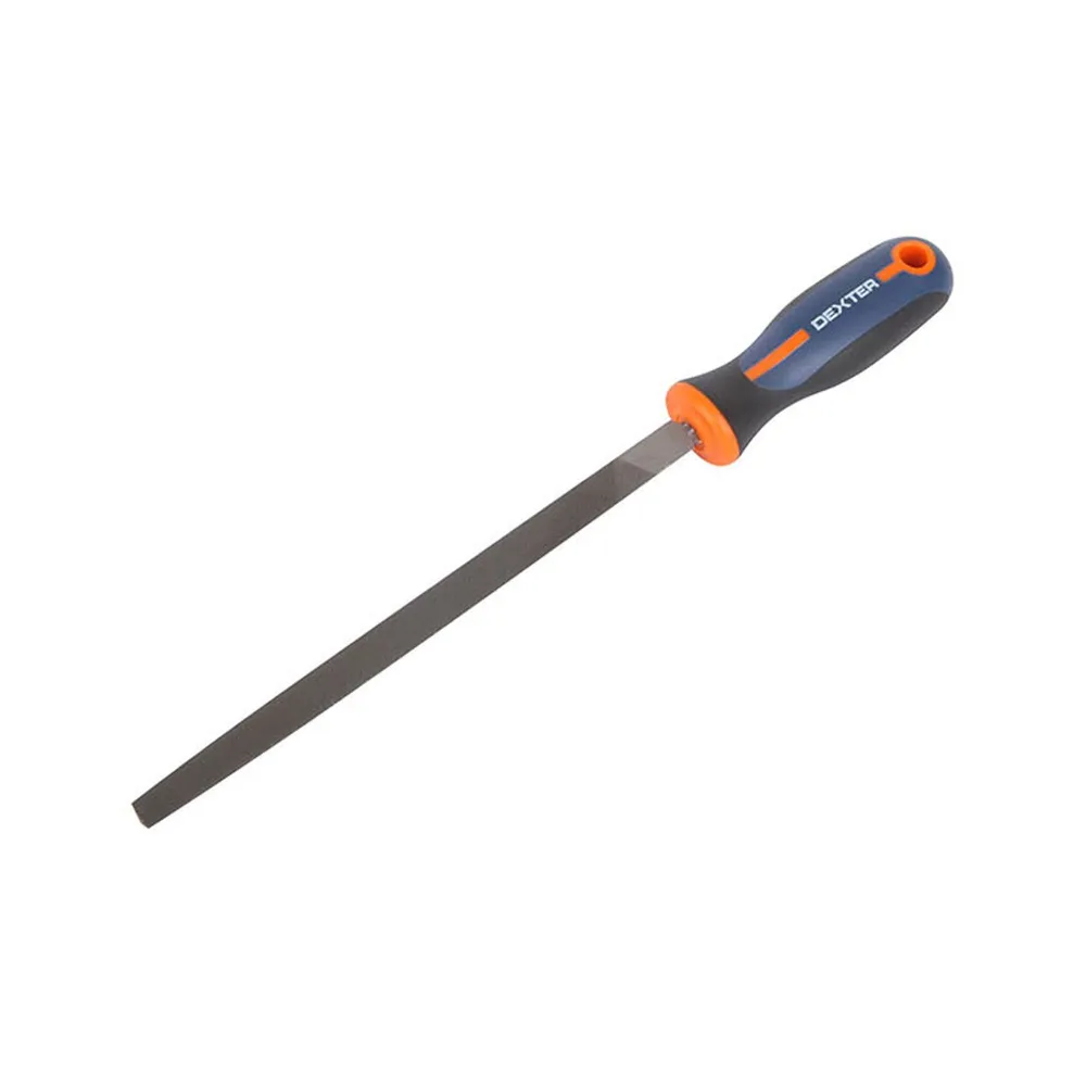 Pila metal Dexter, triunghiulara, maner trimaterial, 200 mm
