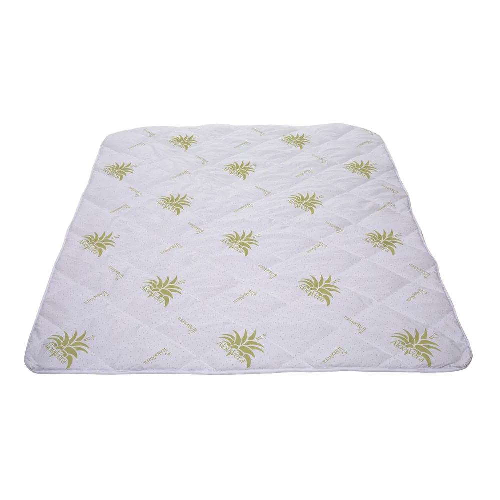 Pilota Bedora 200 x 220 cm din tesatura moale si delicata cu tratament de Aloe Vera, microfibra, alba,, efect antimicrobian si antialergic