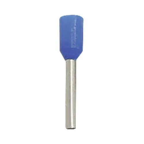 Pini terminali izolati Starke 0, 75mm², 50 bucati, pentru conductor litat, culoare albastra