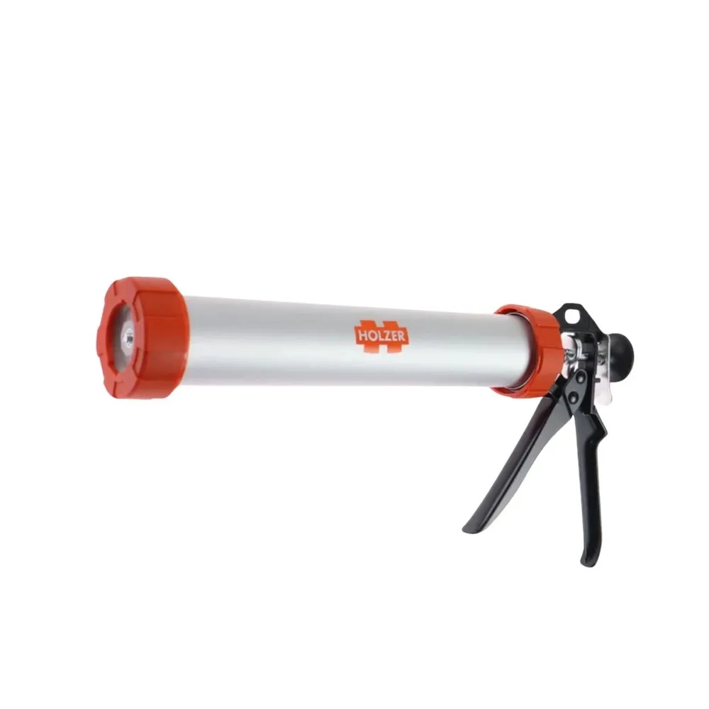 Pistol cilindric pentru silicon tip salam 400 ml, Holzer XY-502, aluminiu + otel