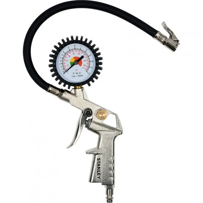 Pistol de umflat Stanley, cu manometru, 10 bari