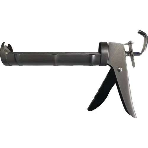 Pistol pentru silicon semideschis, otel, gri, 19, 5x32x5, 5cm
