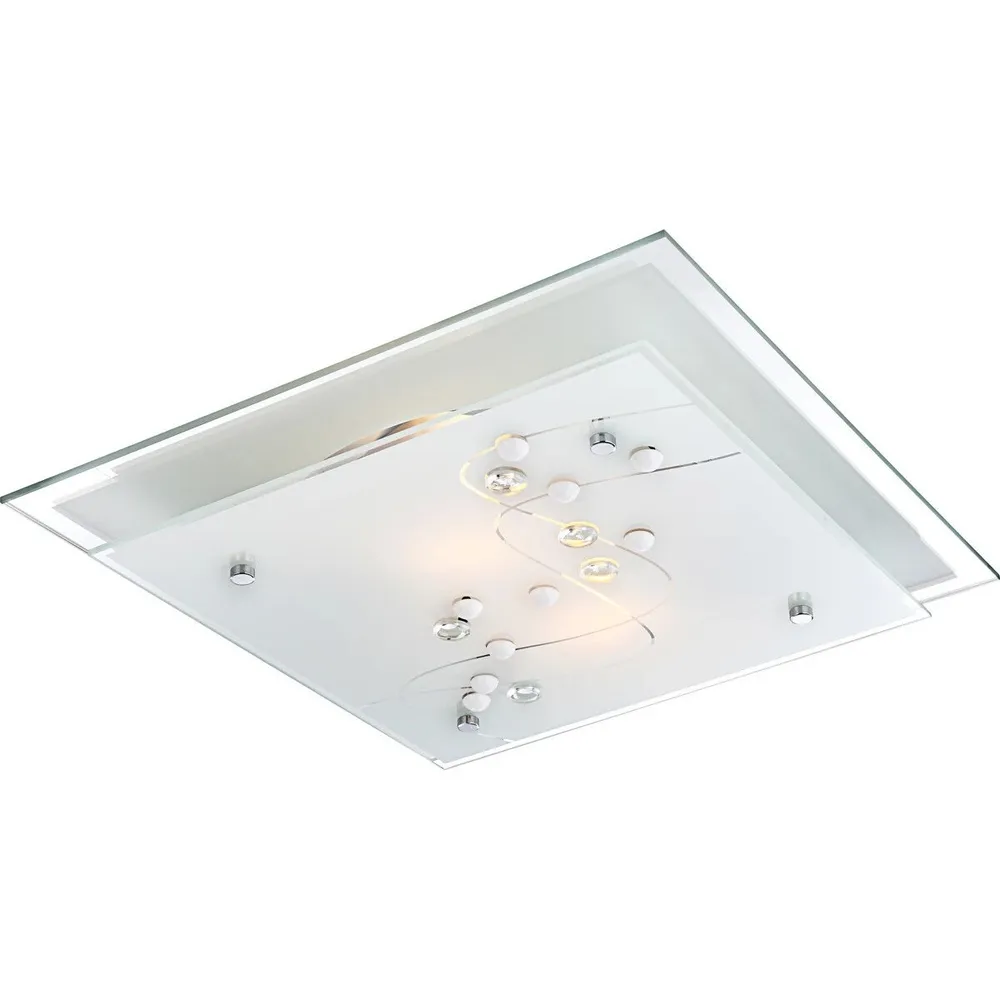 Plafoniera Ballerina I 48092-2, 2 x E27, alb mat, clasic