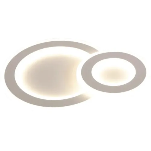 Plafoniera Bellevue Circle, 53W, lumina alba ajustabila 3000-6000K, cu telecomanda, alb