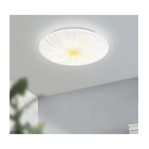 Plafoniera cu LED integrat Eglo Nieves 19, 5W 2300 lumeni, alb/auriu