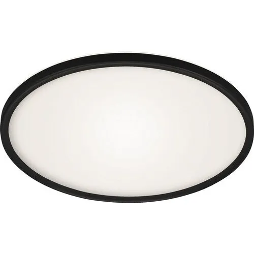 Plafoniera Cu Led Integrat Slim 22w 3000 Lumeni, 2700-6500k, Rotunda, Cu Telecomanda, Negru