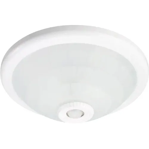 Plafoniera, E27, 2x40W, senzor de miscare, alb
