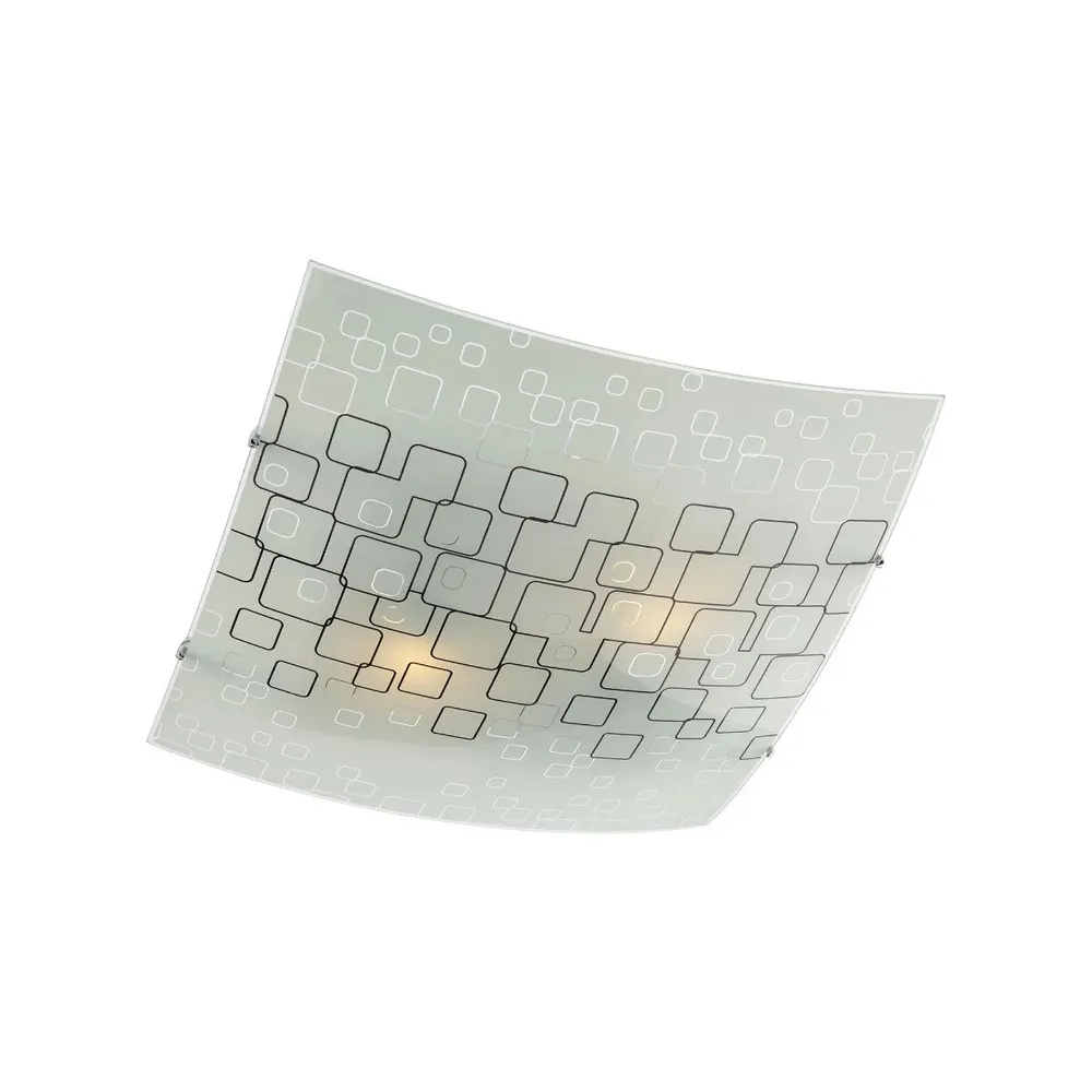 Plafoniera Kate 05-706, 1 x E27, sticla serigrafiata, clasic