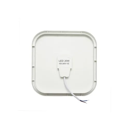 Plafoniera LED 20W, 220V 6500K, 220x220x65mm lumina rece corp iluminat interior/exterior Breckner Germany — imaginea 3