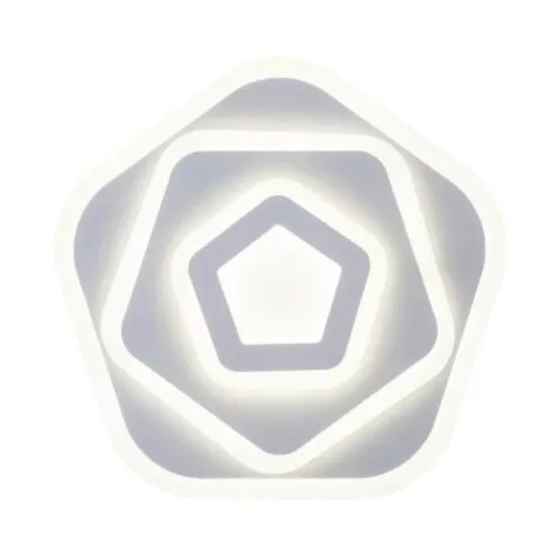 Plafoniera LED Bellevue Square 55W, 6600 lumeni, lumina alba ajustabila 3000-6000K, telecomanda, alb