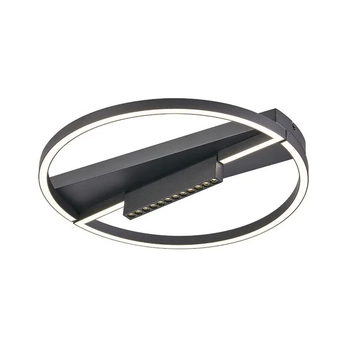 Plafoniera LED Core R KL151092, 30 W, 4000 lm, lumina neutra, negru, modern