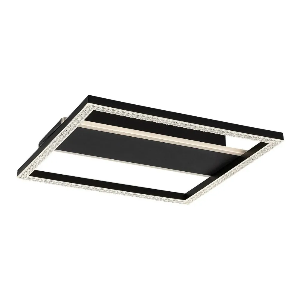 Plafoniera LED Donya 71373, 24 W, 1600 lm, lumina neutra, alb + negru, modern