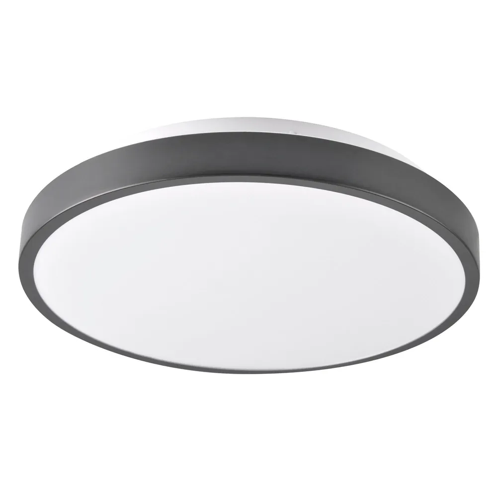 Plafoniera LED Kern, D 30 cm, 15 W, 1600 lumeni, 4000K, negru