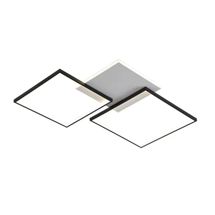 Plafoniera LED Vertis KL151089, 55 W, 6500 lm, lumina neutra, negra, modern