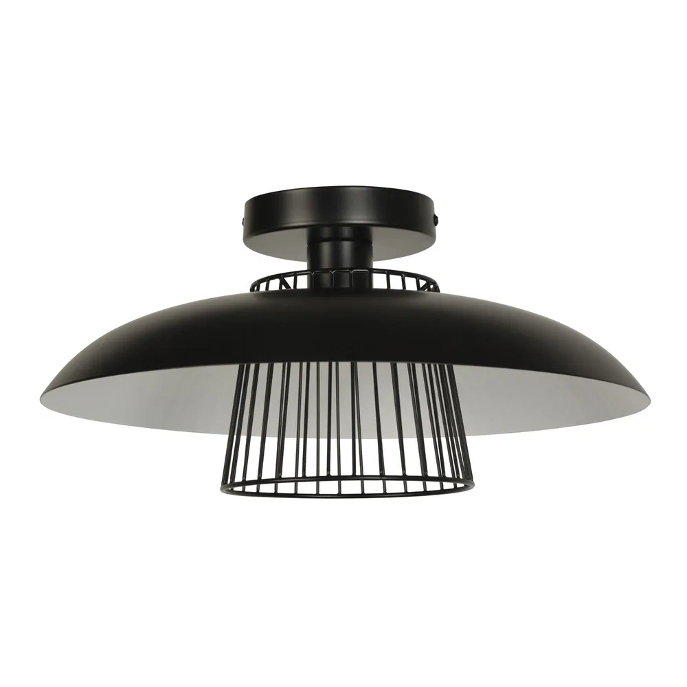 Plafoniera Sitio, 1 x E27, 60 W, D 38 cm, negru