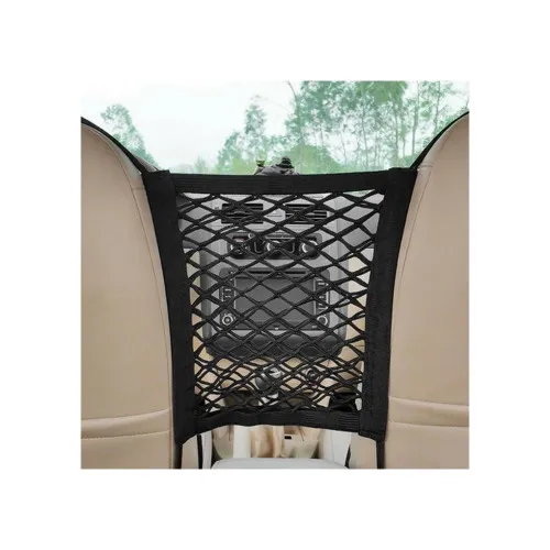 Plasa bagaje verticala intre scaune fata auto organizator universala 25x26cm — imaginea 3