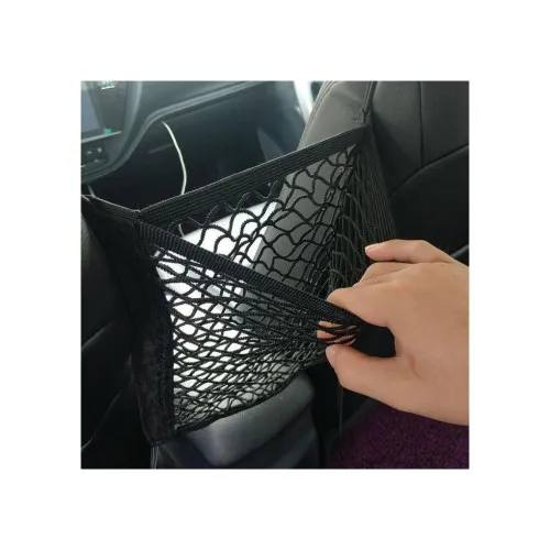 Plasa bagaje verticala intre scaune fata auto organizator universala 25x26cm — imaginea 5