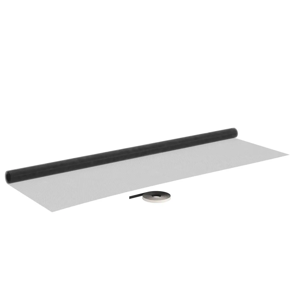 Plasa tantari, pentru fereastra, fixa, cu scai, 180 x 150 cm, neagra