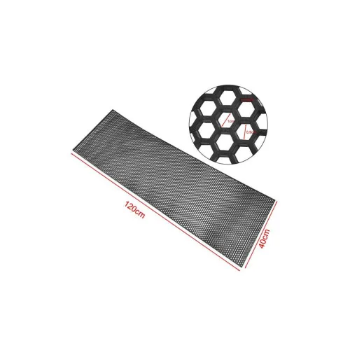 Plasa tuning auto neagra plastic 120 x 40 cm model fagure — imaginea 4