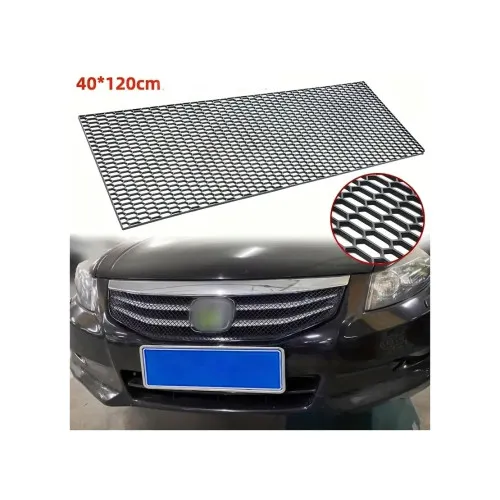 Plasa tuning auto neagra plastic ABS orificii mici 119 x 40 cm — imaginea 3