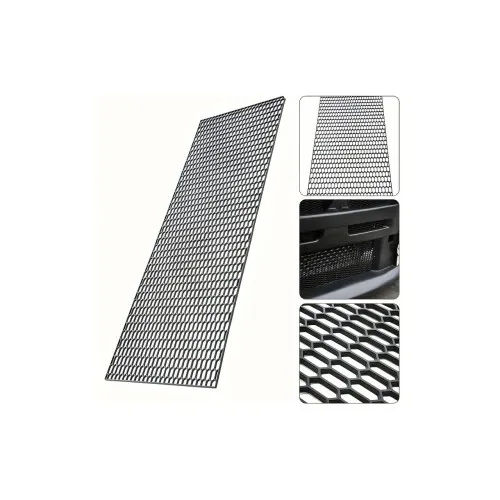 Plasa tuning auto neagra plastic ABS orificii mici 119 x 40 cm — imaginea 2