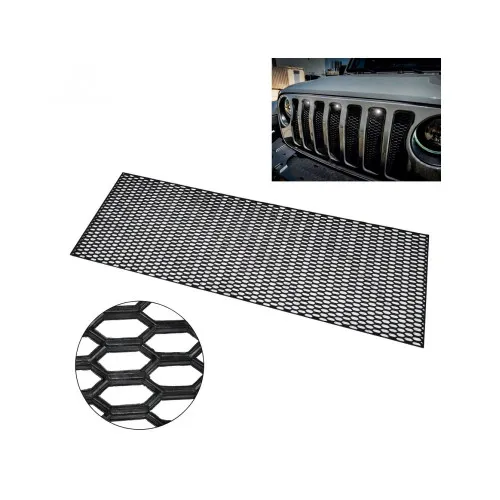 Plasa tuning auto neagra plastic ABS orificii mici 119 x 40 cm