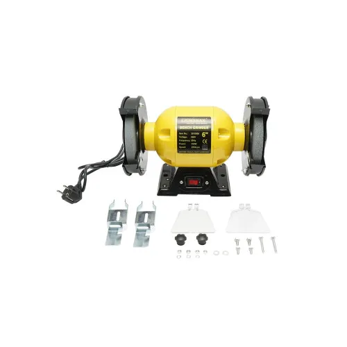 Polizor de banc 250W, 220V disc abraziv 150x16x12.7mm, viteza rotatie 2950rpm Crownman — imaginea 2