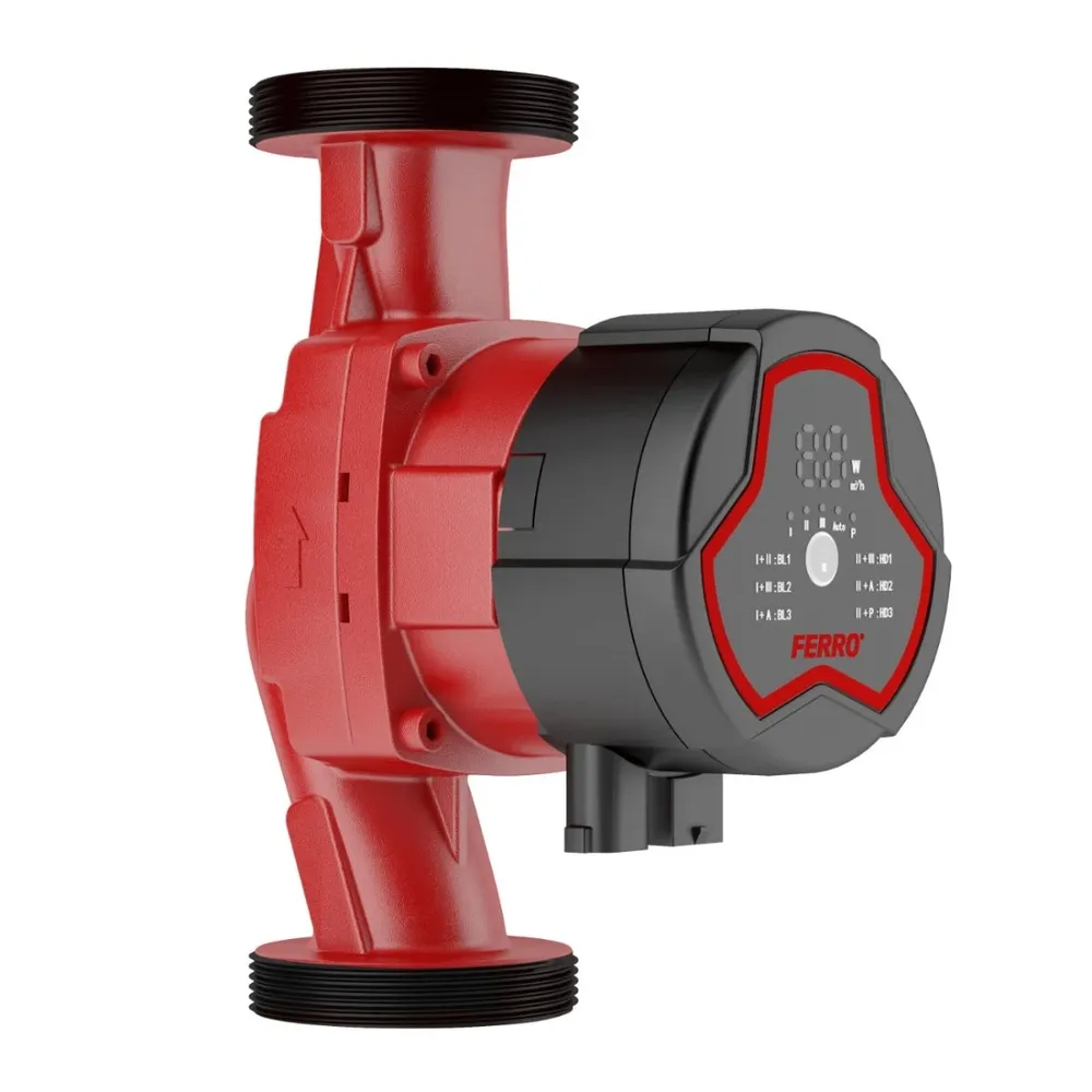 Pompa de recirculare apa calda Ferro GPA III 32-6-180, 25 W, H max. 6 m, Q max. 3.8 mc/h, 180 mm, 230 V, 2"