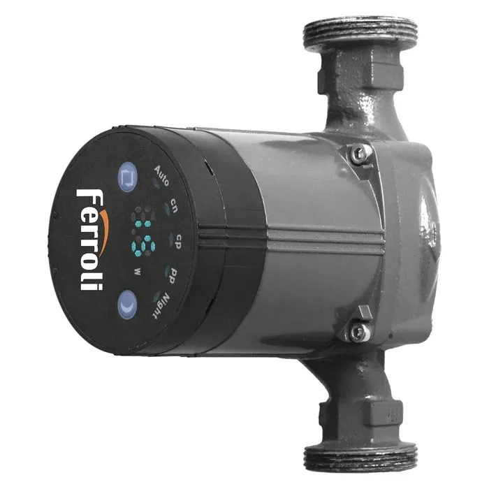 Pompa de recirculare apa calda Ferroli CRS 25-6, 45 W, H max. 6 m, Q max. 3.3 mc/h, 220 V, 180 mm