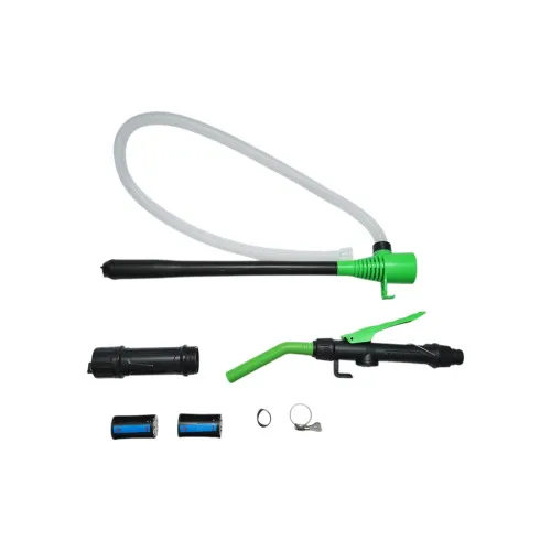 Pompa electrica transfer combustibil si lichide 9 L/min cu furtun 90 cm — imaginea 2