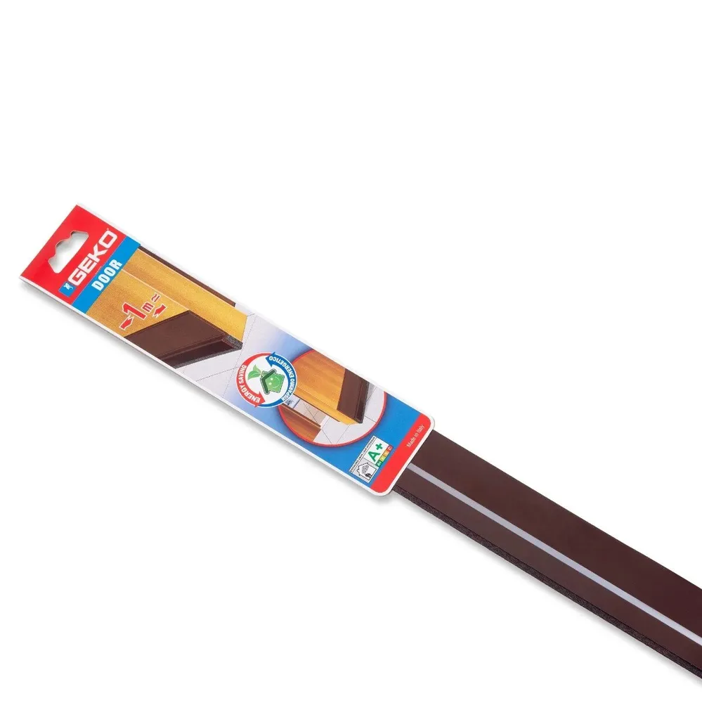 Prag izolator Geko Door, PVC flexibil, maro, 53x1m