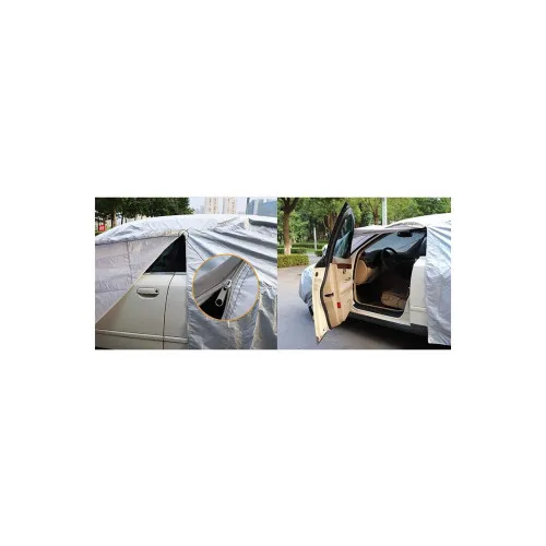 Prelata Auto Universala Premium Hatchback M 4.15x1.75x1.45m Impermeabila cu Fermoar — imaginea 4