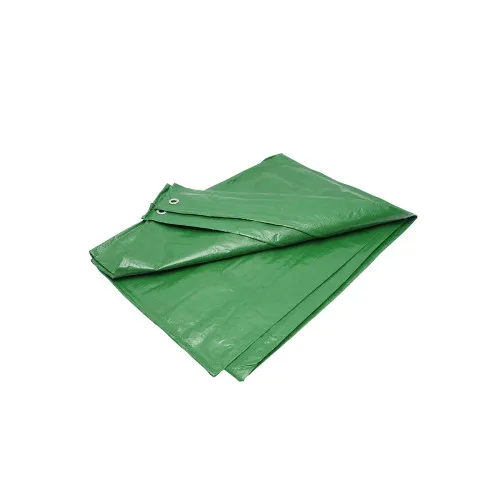 Prelata impermeabila albastra cu inele metalice 4 x 5 m 80 g/mp Breckner Germany — imaginea 2