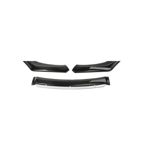 Prelungire bara fata universala spoiler auto negru lucios cu gri 175 cm din ABS flexibil 4 piese — imaginea 6