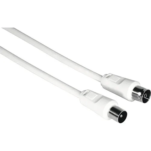 Prelungitor cablu coaxial 5m 75dB alb, mufe TV