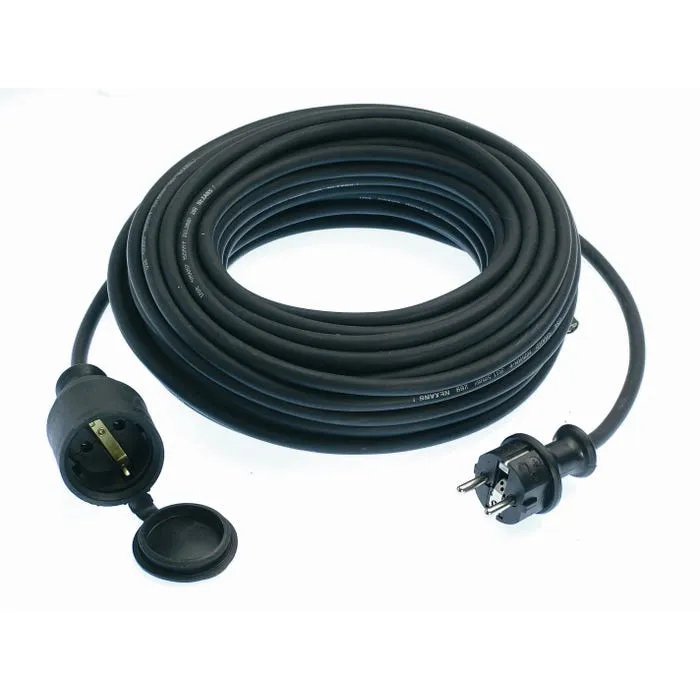Prelungitor cauciuc cu fisa si cupla 60310, 10 m, H05RR-F 3 x 1.5 mmp