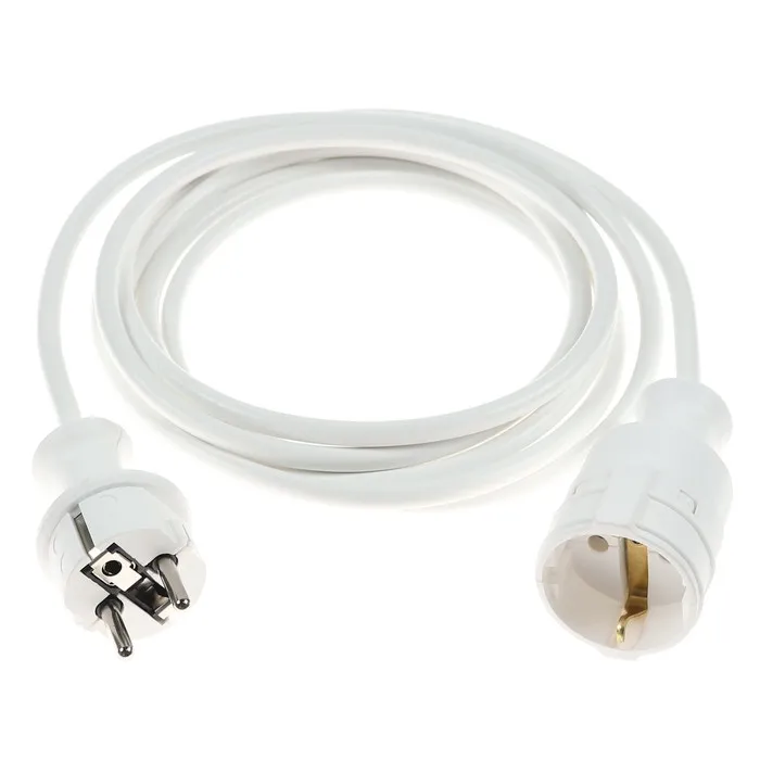 Prelungitor cu fisa si cupla, contact de protectie, 3 m, H05VV-F 3 x 1 mmp