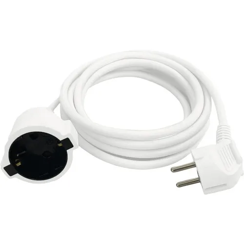 Prelungitor electric 2m 3500W alb, cablu din PVC