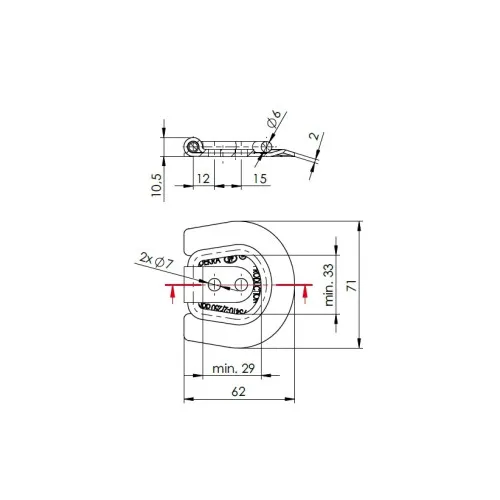 Prindere podea de colt pentru marfa rezistenta 250kg certificat DEKRA — imaginea 2
