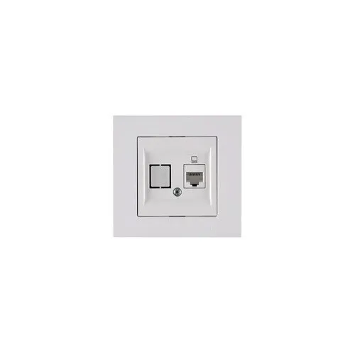 Priza date Arvia Electric Karen CAT6, alb, 1 priza, IP20