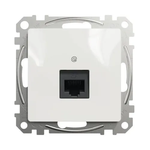 Priza date RJ45 Sedna Design, 1 culoare, alb, incastrata, IP20