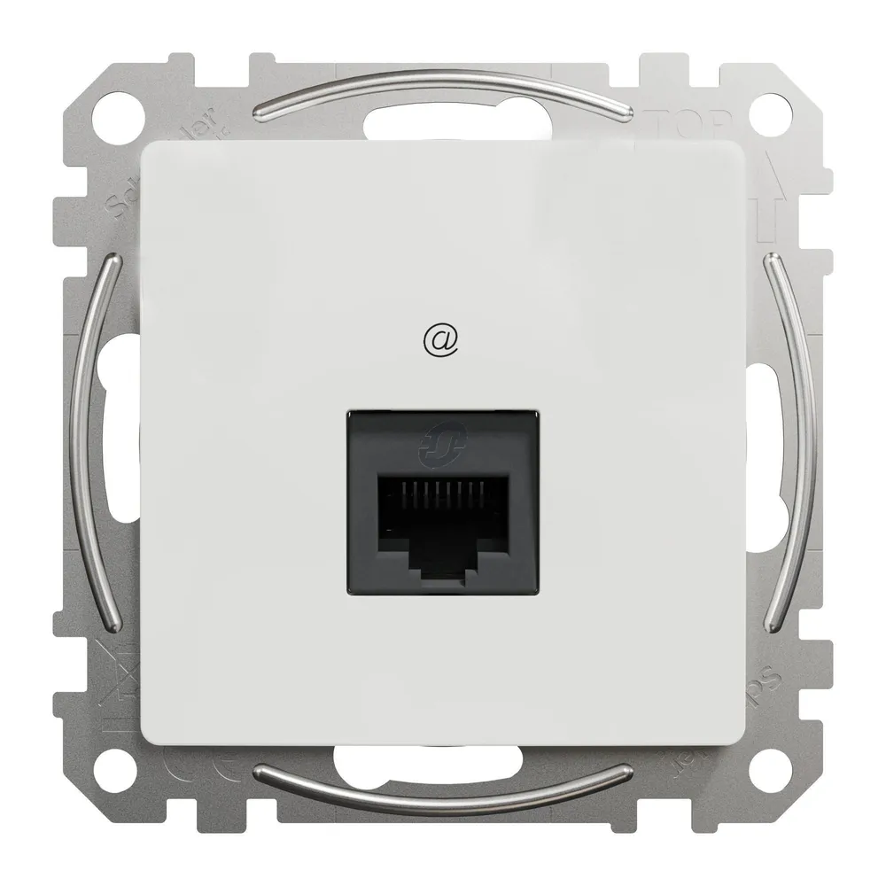 Priza date (RJ45) Sedna New, CAT6 UTP, clasica, IP20, alba