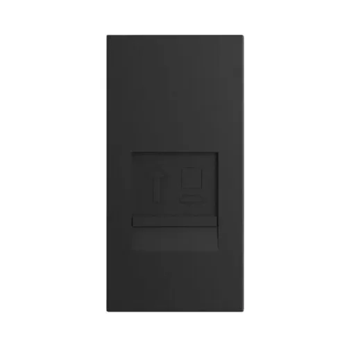 Priza date RJ45 simpla Livolo CAT6, 1 modul, negru