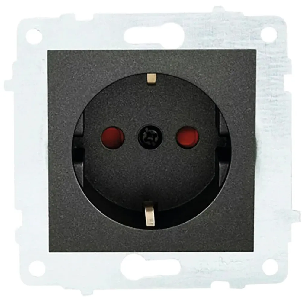 Priza OVIVO OV00800, incastrat, interior, 16A, IP20, negru