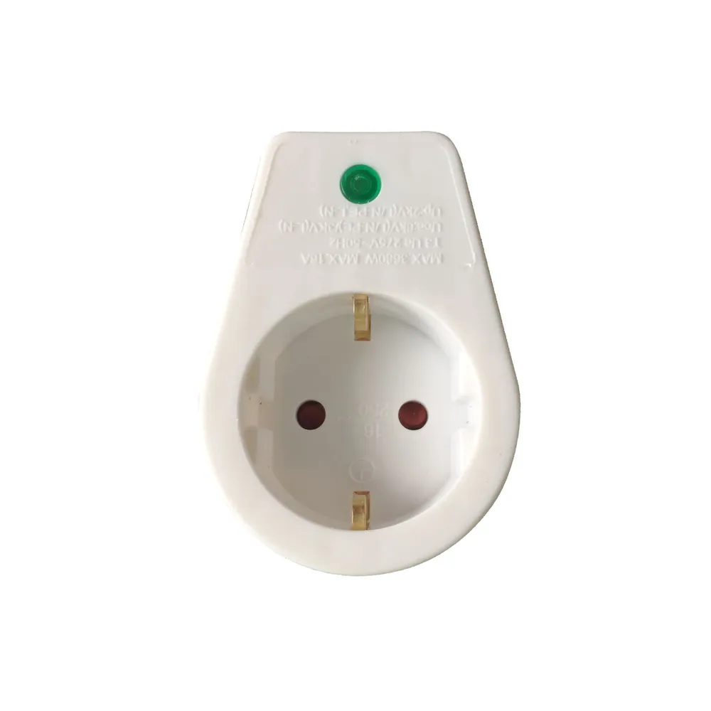 Priza simpla cu protectia la supratensiune 16A, alb, Lexman