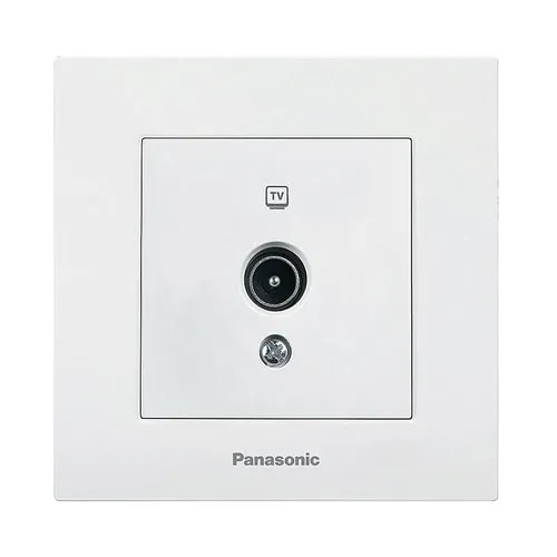 Priza TV Panasonic Karre Plus, alb, 1 locatie, 80x80mm
