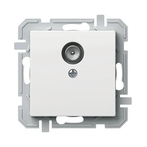 Priza TV simpla, alb, 1 x IP 20, montare pe perete
