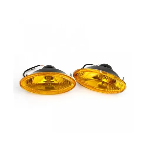 Proiectoare ceata auto 12V 55W lentila galbena set 2 bucati